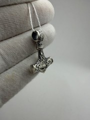 Vintage Thor Hammer Pendant Mjolnir Sterling Silver Viking Norse Amulet – 11.52g