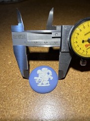 Vintage Authentic Unused WEDGWOOD Cupid 34mm Cameo In Classic Wedgwood Blue