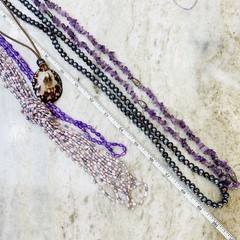 Vtg Cultured Pearl LOT 18 Necklace Tahitian FW Peacock Wear DIY 925 1.16LB