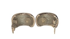 Dior Women’s Luxury Silver-Tone Rhinestones Half Hoop Pave Clip-on Earrings