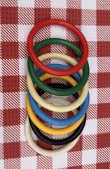 Vintage Mid Century Bangle Bracelets Lot Of 7