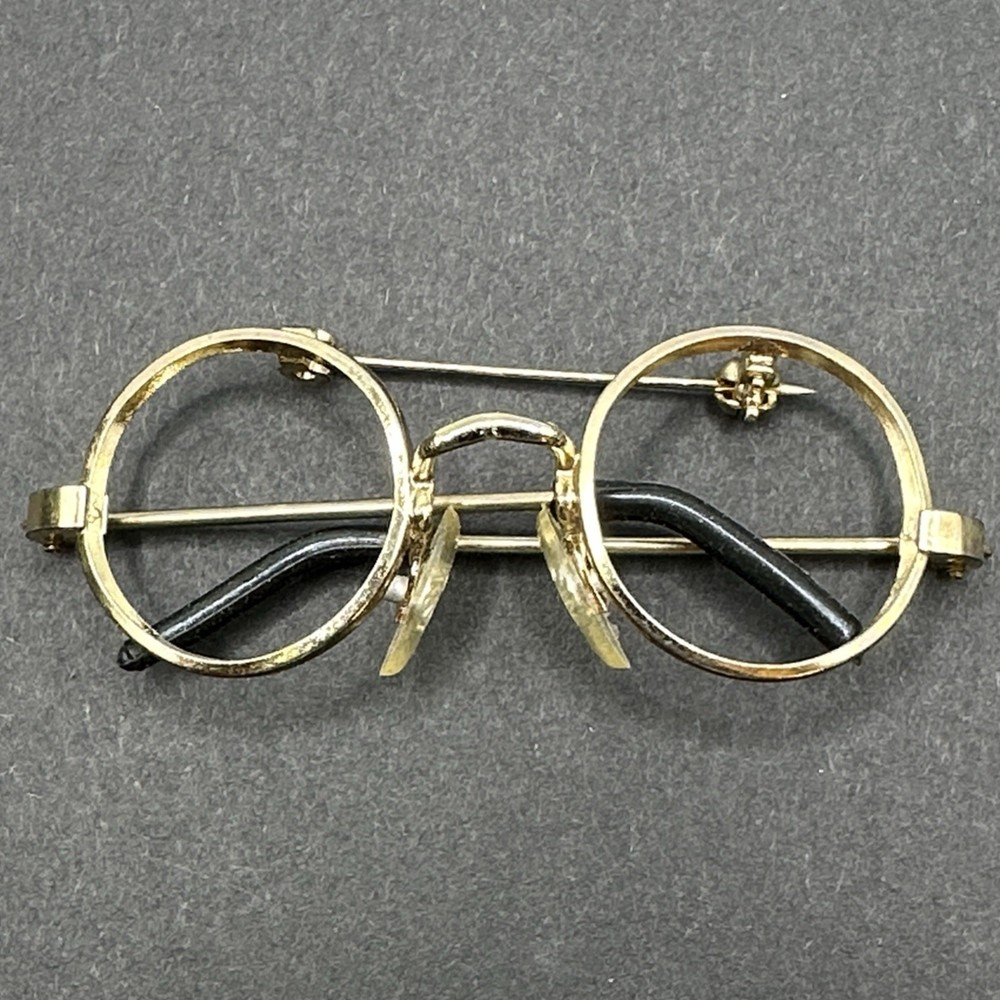 Vintage Spectacles Brooch Pin J80B Eye Glasses