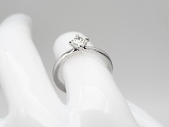 New $4350 .55ct Si1 H IDEAL CUT Hearts on Fire 18k White Gold Wedding Ring