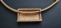 Vintage Signed Eisenberg Slide Choker Necklace Botanical Motif