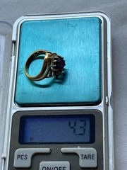 Vintage 17mm size (6.5 in USA) fancy ring 14k gold filled USA made
