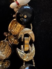 Gold Tone Bowling Ball Bowling Pins Vintage Slide Bracelet 6.5” League
