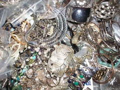 Vintag- Now Mystery Jewelry Bags – Mostly Silver Toned – All Wearable!