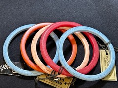5 ~ Vintage 1950’s-1960’s Dupont Lucite Bangle Bracelet Lot – Mid-Century Modern