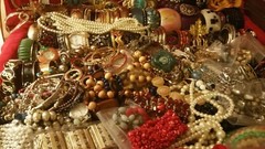 Vintage Estate Costume Jewelry Lots Wear Repair Craft 7-pc