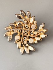 Vintage Verified JULIANA BOOK SET Aventurine Gold Fluss Bracelet Brooch Earrings