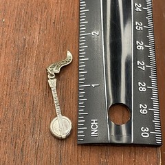 Vintage 925 Sterling Silver “General Jackson” Riverboat Banjo Pendant Charm