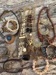Jewelry Costume Vintage Mix necklaces bracelets Earrings