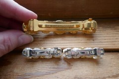 21 Pc Lot Faux Pearl Rhinestone Jewelry Compact Mirror Wristwatch Hair Barrettes