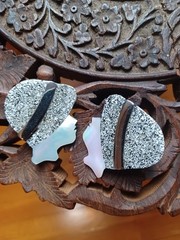 Vintage 1970s/1980s Lee Sands or Léa Stein Style Flapper Hat Pierced Earrings