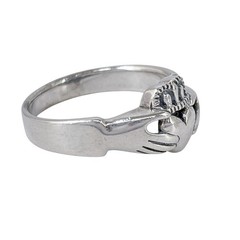 Shube Claddagh Ring | Sterling Silver 925 | Irish Love Friendship | Size 11.75