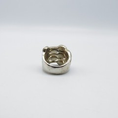 Vintage Red Statement Ring Size 7 to 8.5 Expandable Gold Tone