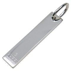 GUCCI Gucci Logo Bar Pendant Top Silver 925 Approx. 8.2 Unisex I130226080 Used