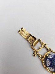 Juliana D&E Celebrity Moroccan Matrix Multi Cabochon Gold Tone Bracelet AS IS