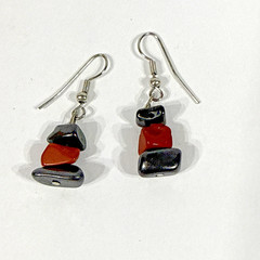 Multicolor Natural Stone Dangle Drop Earrings