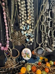 1 -2 LB LOT Of Used Costume Jewelry Vintage to Modern Wearable 15-20 Pieces