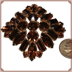 Signed Weiss Rhinestone Brooch