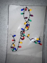 Vintage Necklace Department 56 Christmas Lights Strand 22in Deadstock