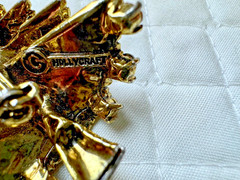 VINTAGE HOLLYCRAFT Christmas TREE BROOCH RHINESTONES Estate Jewelry ART Pin