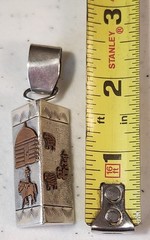 Vintage Large Mixed Metals Storytelling Pendant