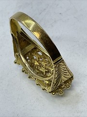 BEAUTIFUL Ring Solid 15K Yellow Gol$ Filigree VINTAGE HANDMADE 4.3gr. Size 6.75