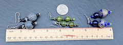 LOT OF 14 PAIRS OF ASSORTED VINTAGE BEADED DANGLE EARRINGS B160