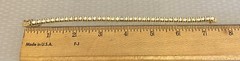 925 Vermeil CZ Tennis Bracelet 6ct Gold over Sterling Silver Line 7.25″