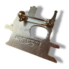 Vintage Sewing Machine Brooch Lot JJ AJC Clotilde Quilting Scissors Thimble 6Pcs