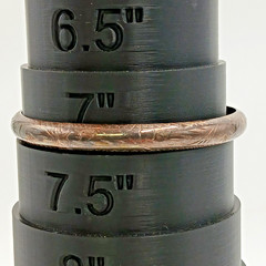 925 CU Hinged Bangle Bracelet 2.5in Engraved Sterling Silver 8g Patina Thailand