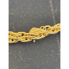 Necklace Retro Vintage Elegance Long Statement in Gold Tone 32 in Sarah Coventry
