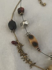 Chicos Chunky Mix Material 80’s 90’s Statement Layered Necklace