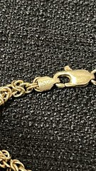 Vintage Gold Over Sterling Silver Italy 925 Multi Intertwined Chains Bracelet 7”