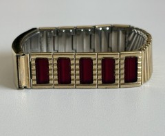 Spiedel 10k Gold Filled ID Hidden Secret Photo Bracelet 1950s MCM Expandable VTG