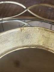 Beautiful Vintage Les Bernard Vogue Egyptian Revival Gold Plate Collar Necklace