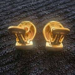 Vintage Christian Dior Sapphire Crystal clip on earrings