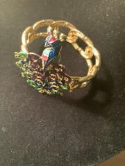 Betsey Johnson Morocco Adventure Peacock Bracelet Rare – 11