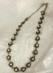 Vintage Premier Designs Primrose Aurora Borealis Flower Necklace
