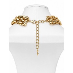 Vintage-Inspired Multi-Strand Gold Tone Chain Bold Runway Heavyweight Statement