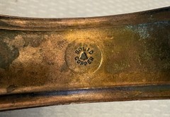Vintage Bell Trading Post Thunderbird Copper Mans Cuff Bracelet Southwestern