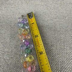 Vintage Necklace Acrylic Bubble Beads Pastel Multicolor 17 Inches Retro Mod