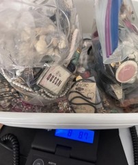 8.87 Lbs Bulk Craft Jewelry Lot Junk Repurpose Beads Wearable As Pictured As Is