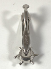 Vintage Swank Captain Wheel Compass Men’s Tie Clip Silver Tone 1950s Nautical