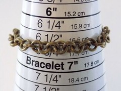 Sterling Silver Heart Charm Toggle Clasp Bracelet 925 Chain Links 6.75 In 24.9g