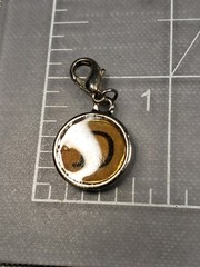 Vintage Pendant Medal Capital Letter D Typewriter Font Gift B48