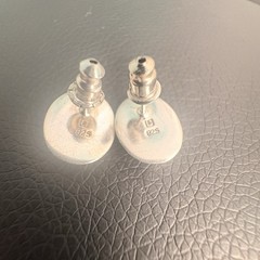 Hand crafted Sterling Silver and Black Onyx Stud Earrings