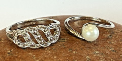 Vintage Avon Ring Lot of 6 from the 70’s 80’s Various Adjustable Sizes see photo